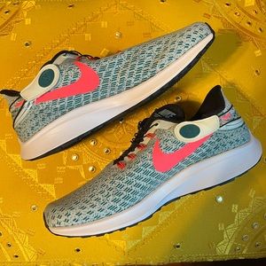 NIKE Zoom Pegasus 35 size 10 Women’s Running Shoes sneakers blue and pink check
